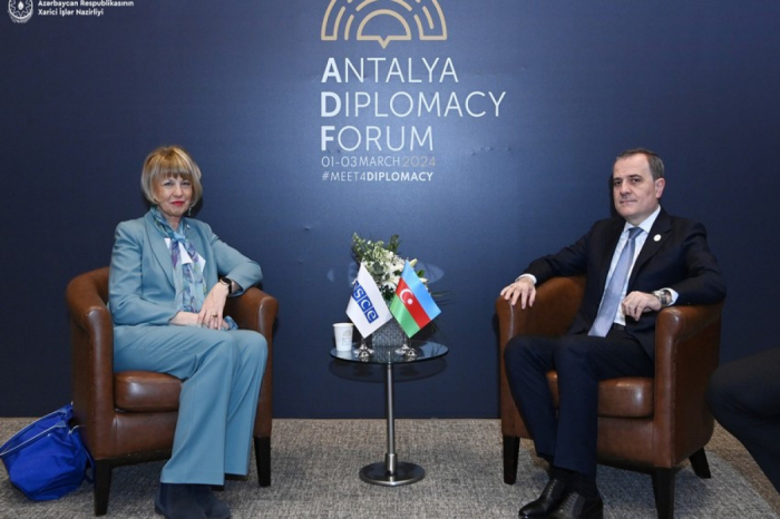   Jeyhun Bayramov traf sich mit dem Generalsekretär der OSZE  