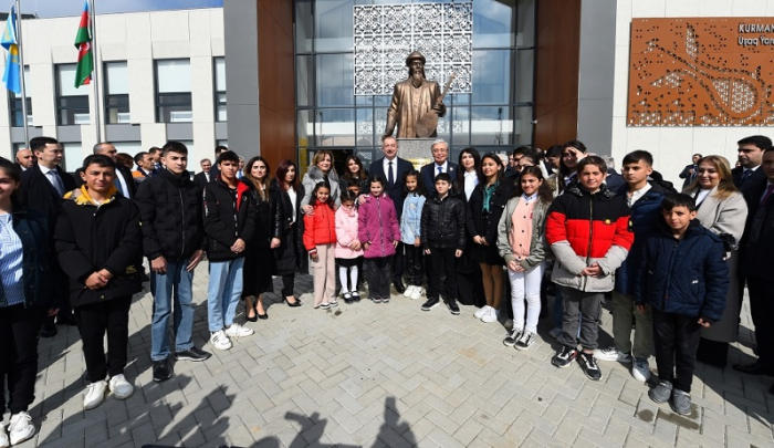  Presidents of Azerbaijan, Kazakhstan attend opening ceremony of Kurmangazy Children