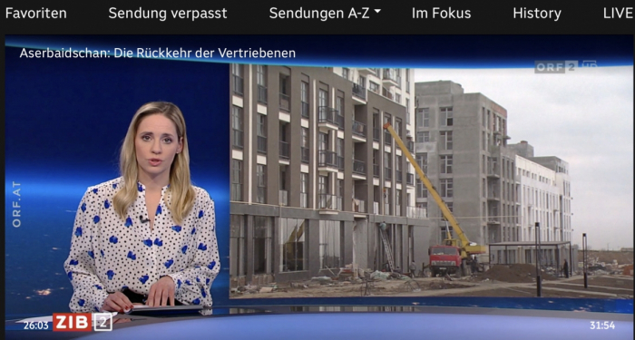   Un canal de televisión austriaco emitió un reportaje sobre los territorios azerbaiyanos liberados de la ocupación  