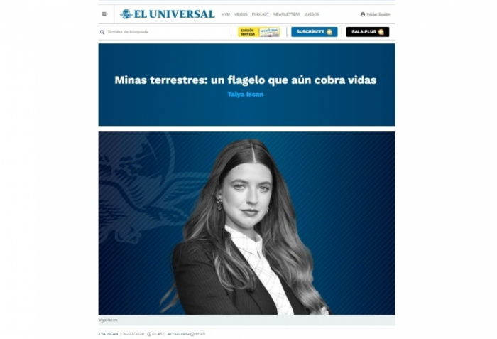  La prensa mexicana publica un artículo sobre el problema de las minas terrestres en Azerbaiyán  