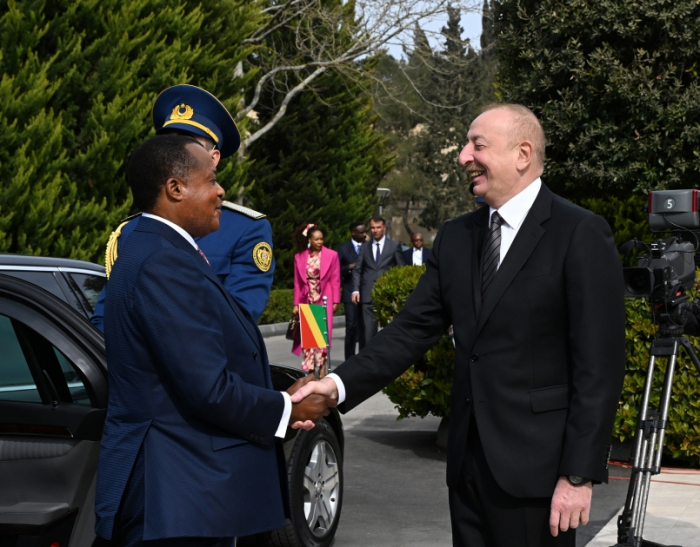  Cérémonie d’accueil officiel du président du Congo à Bakou - PHOTOS