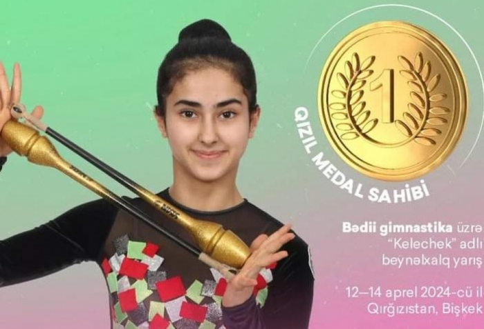    Azərbaycan gimnastı qızıl medal qazanıb     
