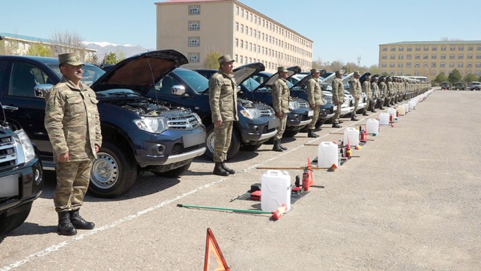   Combined Arms Army conducts technical inspection of auto vehicles  