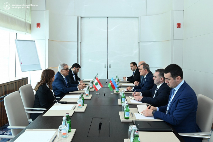 Azerbaijani FM holds meeting with his Lebanese counterpart