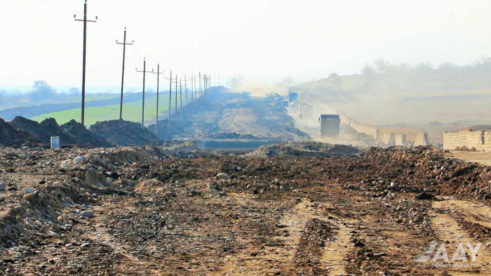    Ağdərə-Ağdam yolu inşa olunur -   Fotolar      