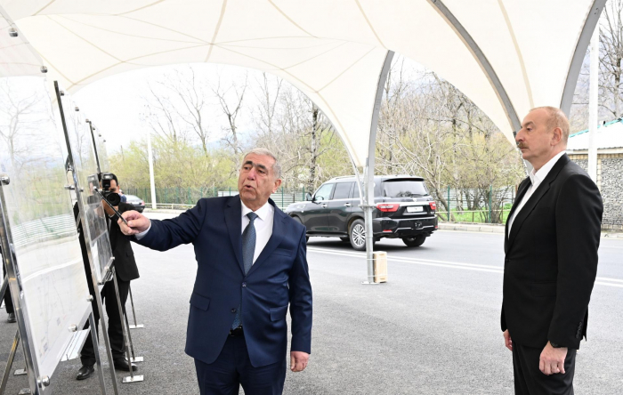    Prezident avtomobil yolunun açılışında iştirak edib -  FOTO - YENİLƏNİB   