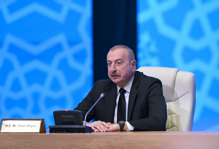   Presidente Ilham Aliyev  : "Azerbaiyán y Armenia llevan a cabo trabajos de delimitación y demarcación sin mediadores" 