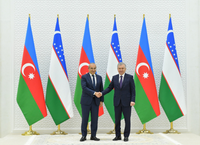  El Presidente de Uzbekistán se reunió con el Ministro de Azerbaiyán 