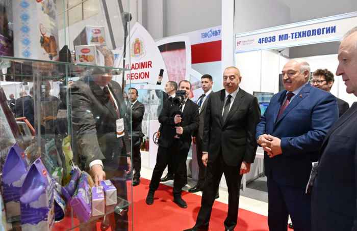 Les présidents azerbaïdjanais et biélorusse visitent les salons « Caspian Agro » et « InterFood Azerbaijan »