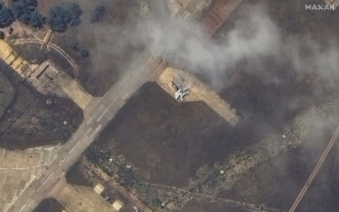 Ukrainian strike on Crimea airbase destroys three Russian warplanes, satellite firm says