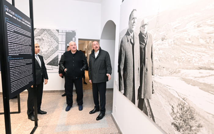   Les présidents azerbaïdjanais et biélorusse visitent l’exposition « Heydar Aliyev et le Karabagh » à Choucha  