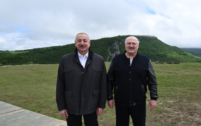    İlham Əliyev və Lukaşenko Cıdır düzündə olublar    