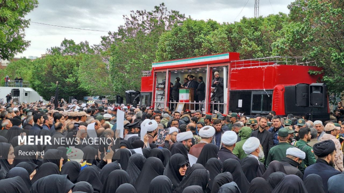 Farewell ceremony for Iranian president begins in Tabriz -VIDEO