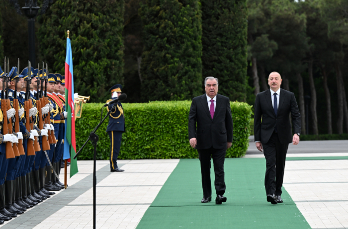  Bakou : Cérémonie d’accueil officiel du président tadjik Emomali Rahmon -  PHOTOS  