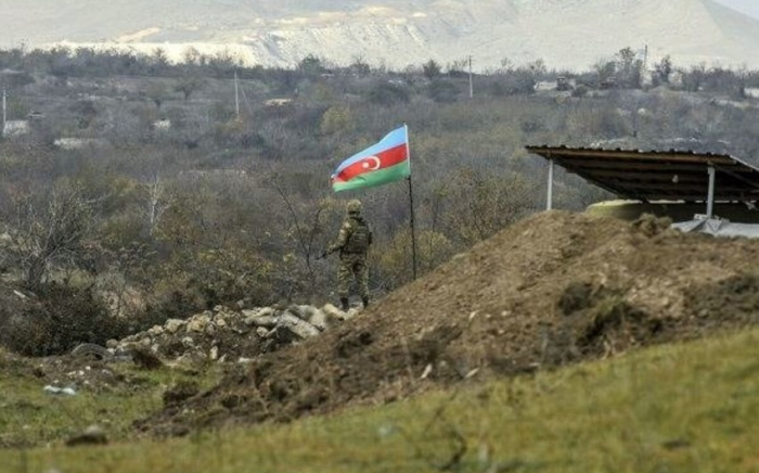   Aserbaidschanische Grenzschutzbeamte übernahmen die Kontrolle über vier befreite Dörfer in Gazach  