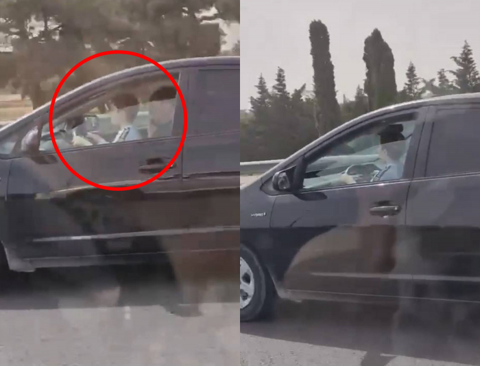    "Prius"u qucağında uşaq sürdü -    Video      
   