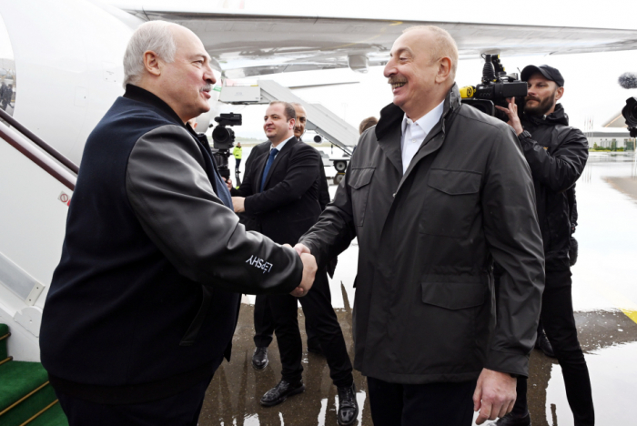  President of Belarus arrives in Azerbaijan