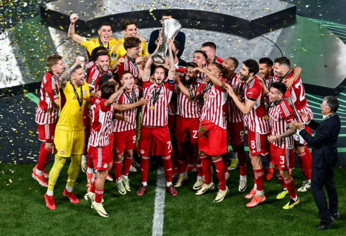 Olympiacos beat Fiorentina to win 2024 UEFA Europa Conference League title