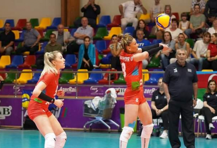 Qadın voleybolçularımız Estoniya seçməsinə qalib gəliblər