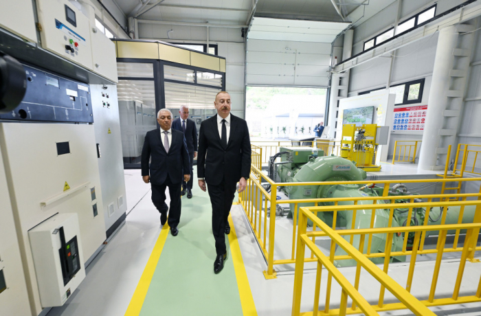    Prezident Laçında su elektrik stansiyalarının açılışlarında iştirak edib -    FOTOLAR      