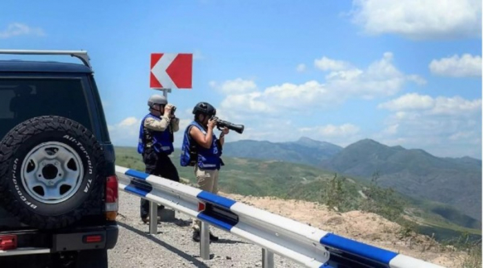  Los observadores de la UE llegaron a la frontera con Azerbaiyán 