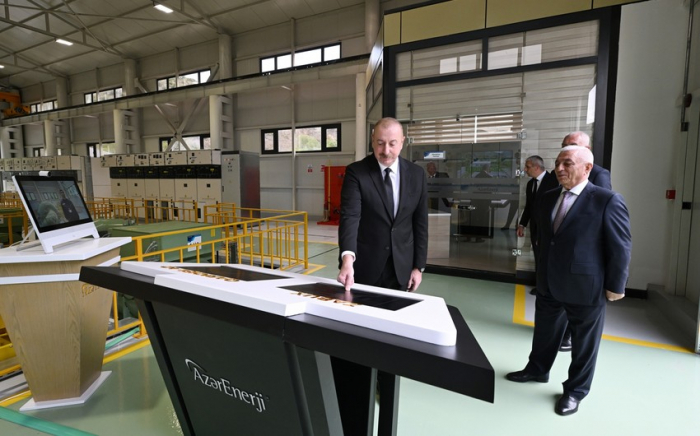   Ilham Aliyev beteiligte sich an der Eröffnung kleiner Wasserkraftwerke in Latschin   - FOTOS     