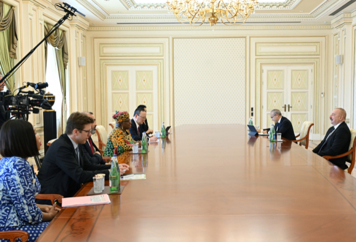  Le président Aliyev reçoit la directrice générale de l