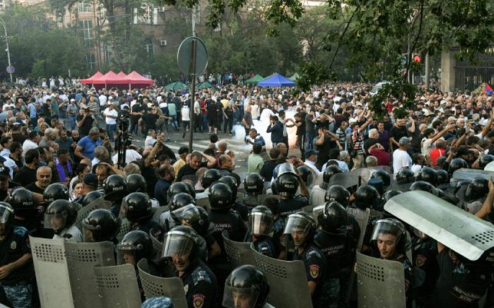   Heute findet vor dem Regierungsgebäude in Armenien eine Protestaktion statt  