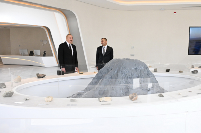   Präsident Ilham Aliyev nimmt an der Eröffnung des Tourismuskomplexes „Mud Volcanoes“ teil  
