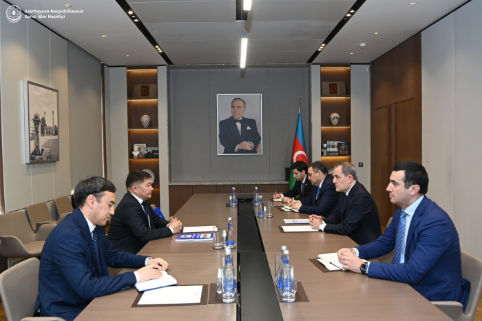   Aserbaidschanischer Außenminister verabschiedet kirgisischen Botschafter zum Abschluss seiner diplomatischen Mission  