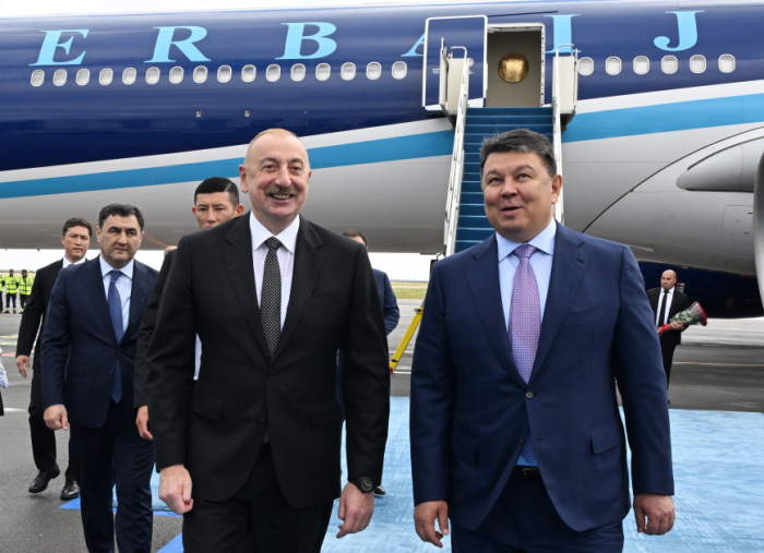  President Ilham Aliyev embarks on visit to Astana