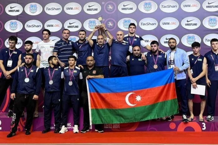 Azerbaijani freestyle wrestling team becomes European champion