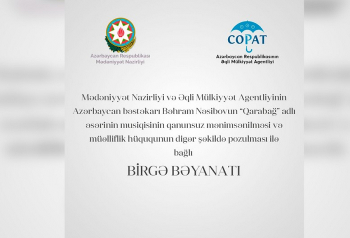   Continúan los casos de apropiación de obras y folklore azerbaiyano por parte de armenios  –   Declaración conjunta    