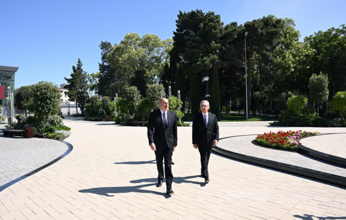    Prezident Nərimanov parkının açılışında iştirak edib   