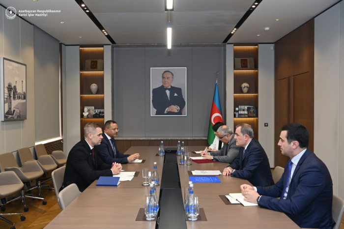 Jeyhun Bayramov meets IOM Chief in Azerbaijan to discuss return of IDPs to their homes