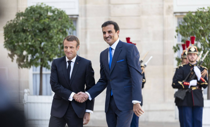  Macron sprach mit arabischen Leadern