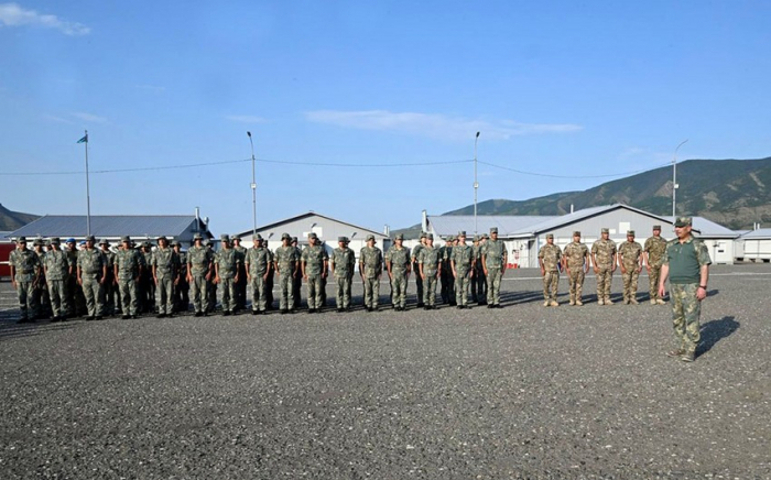   Azerbaijani defense minister meets military personnel in liberated territories  