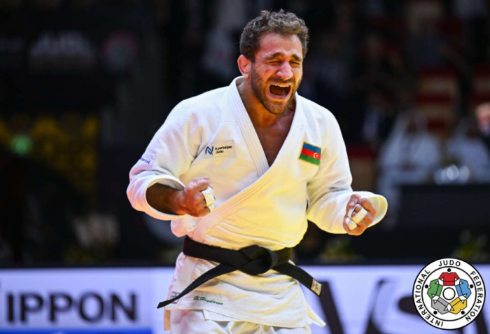  JO de Paris 2024 : le judoka azerbaïdjanais Hidayet Heydarov devenu champion olympique 