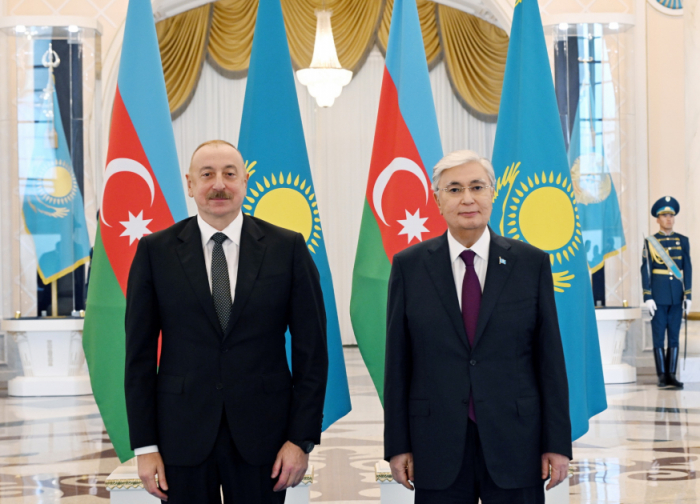 Astana hosts meeting between Presidents of Azerbaijan and Kazakhstan