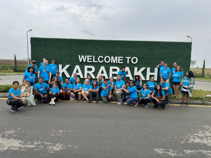   International travelers visit Azerbaijan’s Karabakh region  