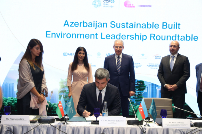   Se firma en Azerbaiyán una Declaración de Construcción Verde Sostenible  