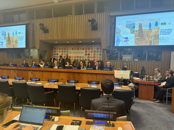  Azerbaiyán presenta la 4º Revisión Nacional Voluntaria en la sede de la ONU 