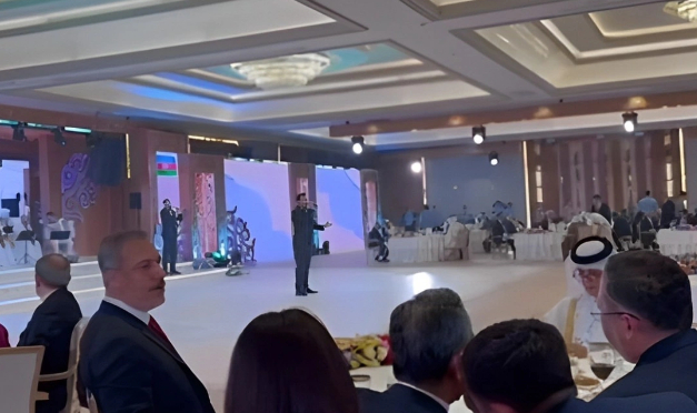    Astanada liderlərin ziyafətində "Ey Vətən" mahnısı ifa edildi -    Video       