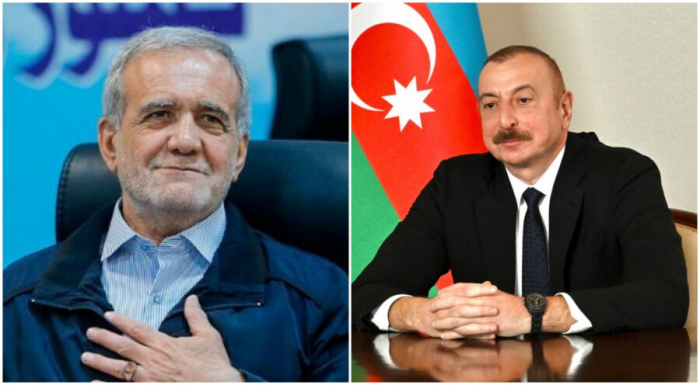  Ilham Aliyev llamó a Masud Pezeshkian 