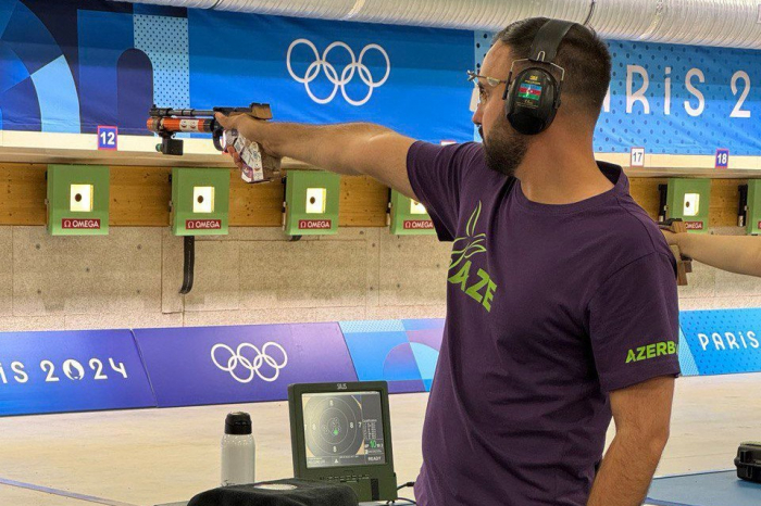 Azerbaijani sharpshooter Lunev makes debut with air pistol at Paris Olympics