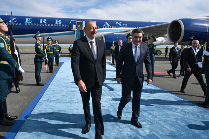   Le président azerbaïdjanais Ilham Aliyev entame une visite au Kazakhstan  