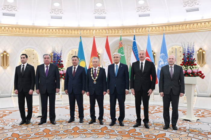   President Ilham Aliyev attends award ceremony for Uzbekistan’s President Shavkat Mirziyoyev in Astana  