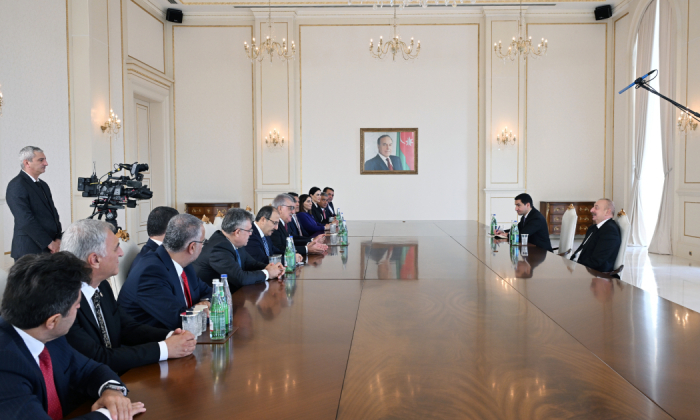  President Ilham Aliyev receives delegation of Turkish Grand National Assembly delegation 