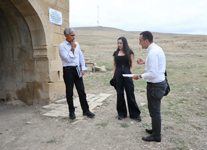 Leyla Aliyeva reviews restoration work on historical monuments in Shamakhi and Gobustan