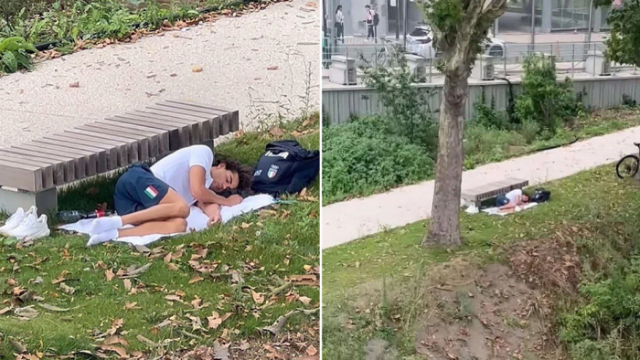 Campeón italiano duerme en la calle por "el calor y el ruido" en la Villa Olímpica